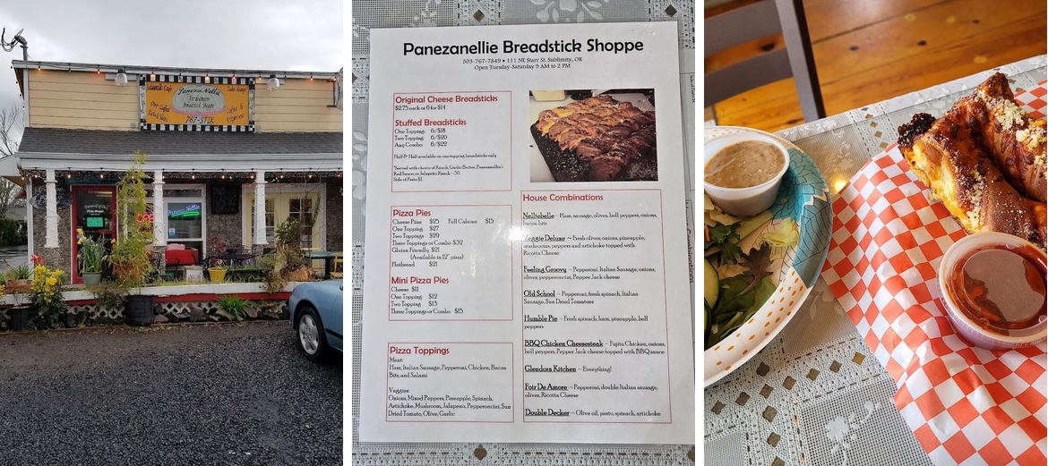 PanezaNellie Breadstick Shoppe Menu
