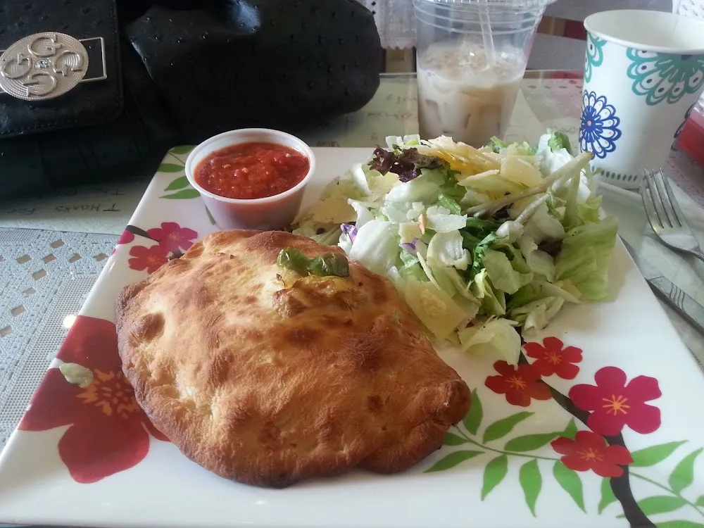 Full Calzone with Salad